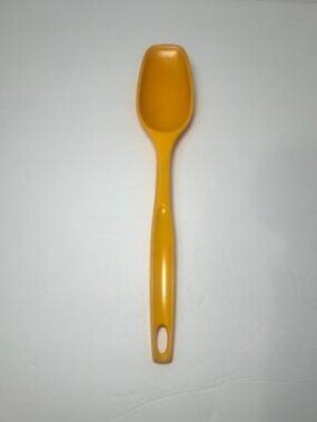FOLEY Nylon Serving Spoon Yellow Orange Retro Kitchen Utensil 70s MCM Vintage